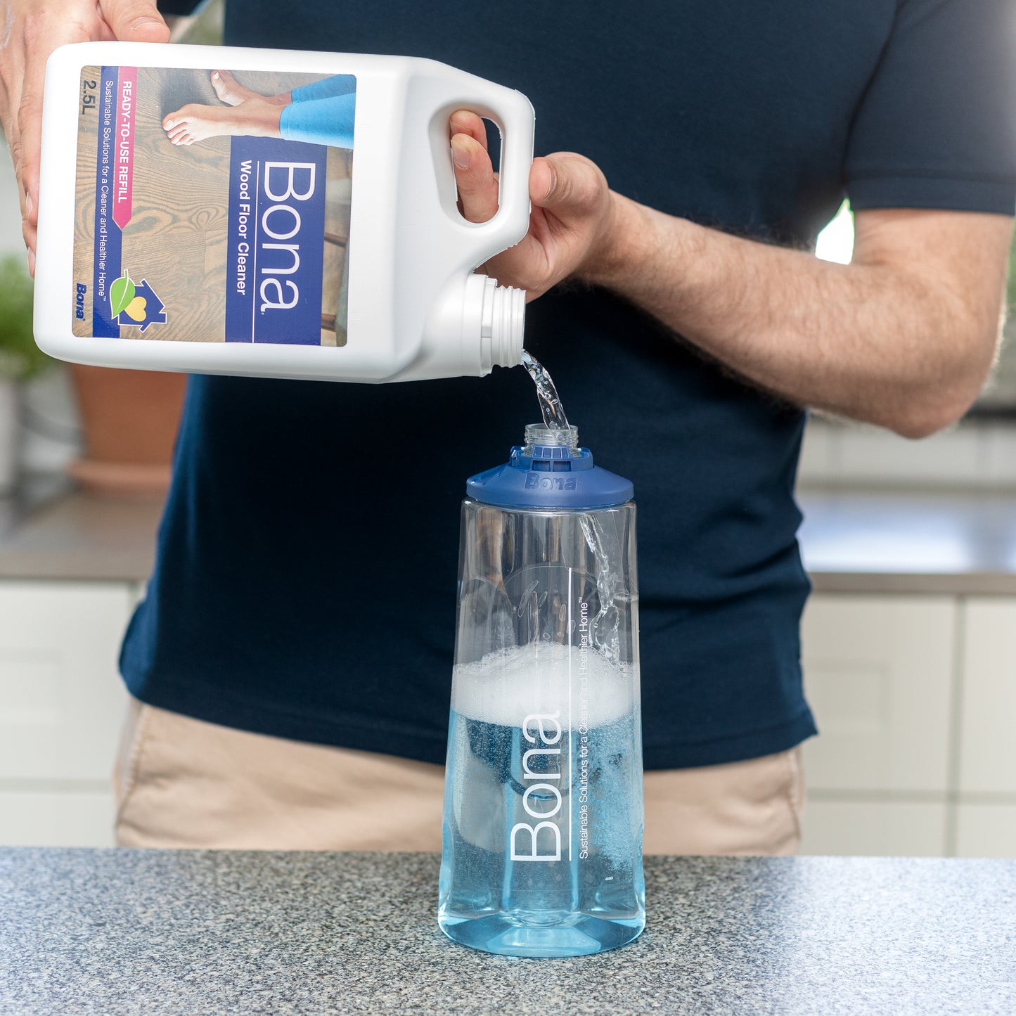 Bona wood floor cleaner 4L refill bottle