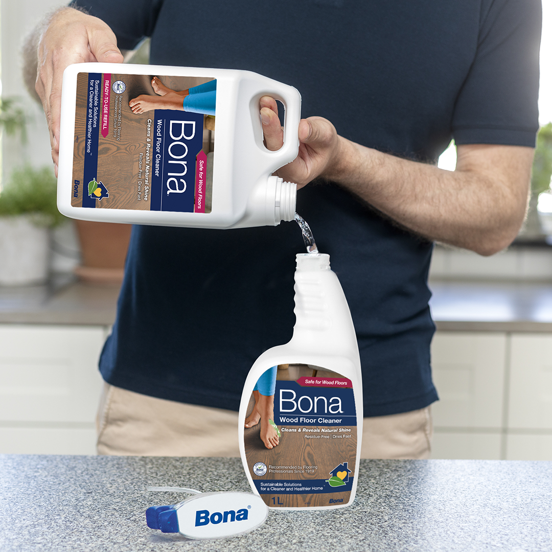 Bona wood floor cleaner 4L refill bottle